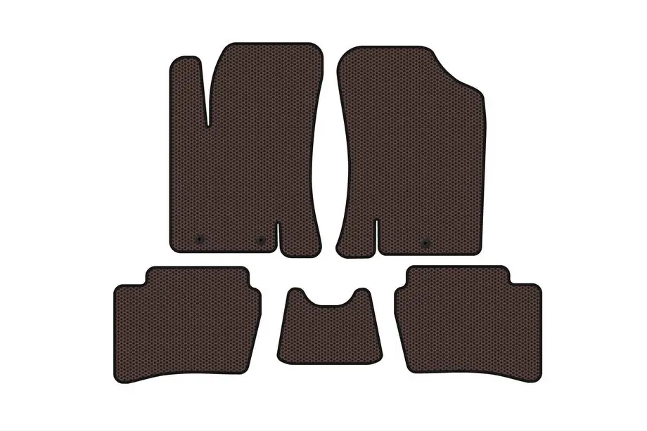 Hyundai I-20 2008-2012 Gummimatten Carsuit (HB, braun) Image