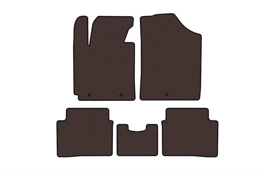 Hyundai Veloster 2011-2017 Gummimatten Carsuit (Braun) Image