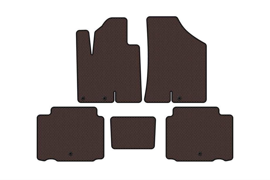 Hyundai IX55 2007-2012 Gummimatten Carsuit (Braun) Image