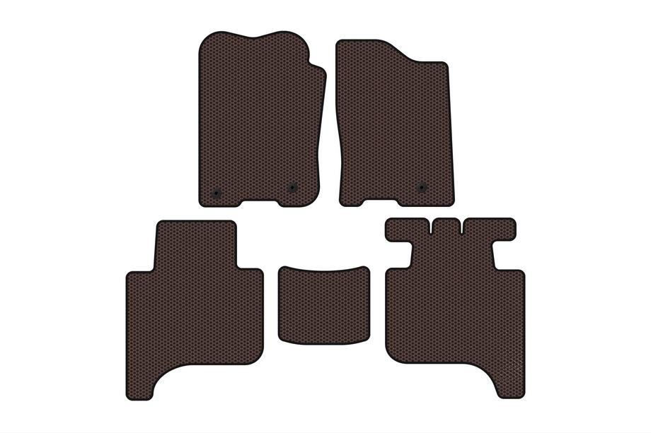 Infiniti QX56 2004-2010 Gummimatten Carsuit (2 Reihen, 2004-2008, braun) Foto 1