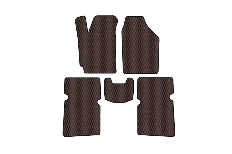 JAC J5 2011-2019 Gummimatten Carsuit (SD, Braun) Image