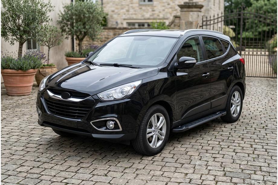 Hyundai IX-35 2010-2015 Seitenschweller RedLine Black (2 Stk., Aluminium) Image