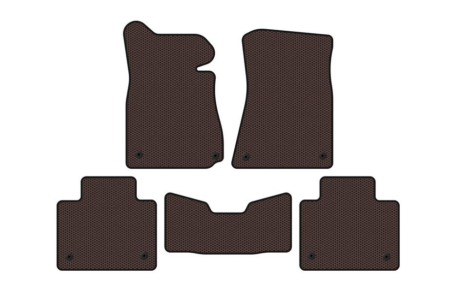 Lexus GS 2011-2020 Gummimatten Carsuit (2011-2015, SD, ohne Allrad, braun) Image