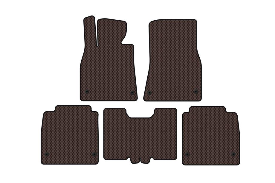 Lexus LS 2007-2017 Gummimatten Carsuit (2007-2010, SD, Langversion, braun) Foto 1