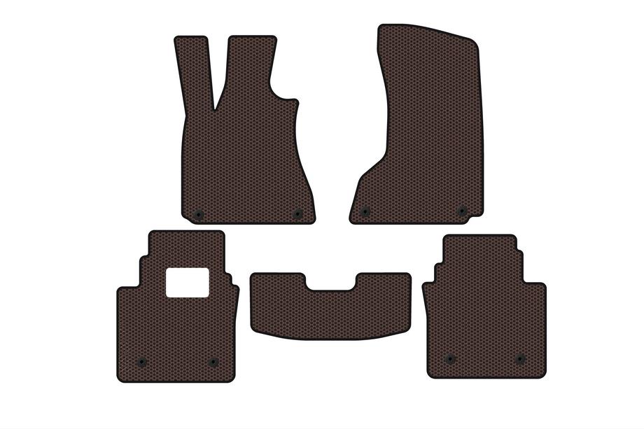 Maserati Quattroporte 2013-2023 Gummimatten Carsuit (SD, Braun) Image