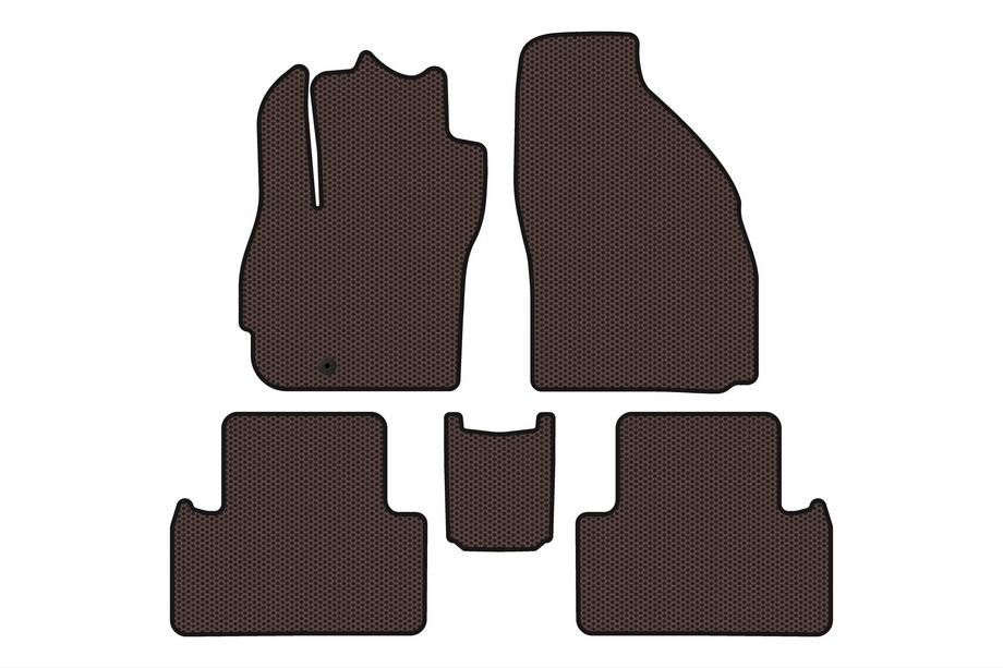 Mazda 5 2005-2009 Gummimatten Carsuit (2 Reihen, 7-Sitzer, braun) Image