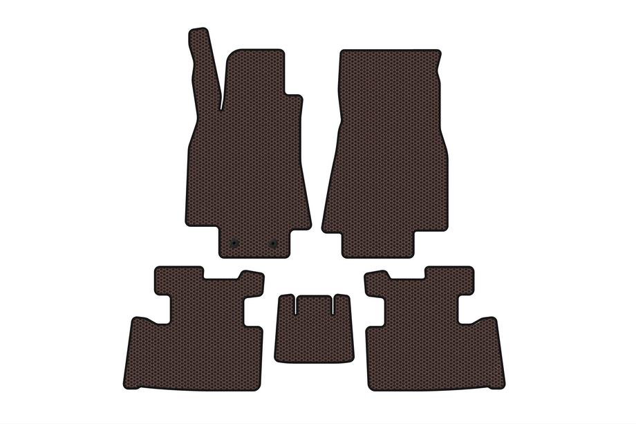 Mercedes A-class W169 2004-2012 Gummimatten Carsuit (2004-2008, HB, 5-türig, braun) Image