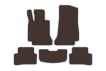 Mercedes C-class W205 2014-2021 Gummimatten Carsuit (SD, Braun) Foto 1
