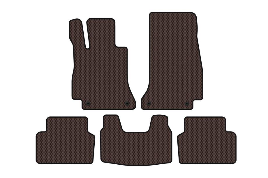 Mercedes E-class W213 2016-2023 Gummimatten Carsuit (SD, Braun) Image