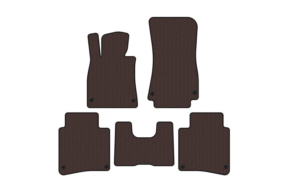 Mercedes S-class W222 2013-2022 Gummimatten Carsuit (2017-2020, SD, Langversion, braun) Image