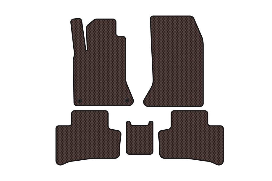 Mercedes B-class W246 2011-2018 Gummimatten Carsuit (2011-2015, Elektro, Braun) Image