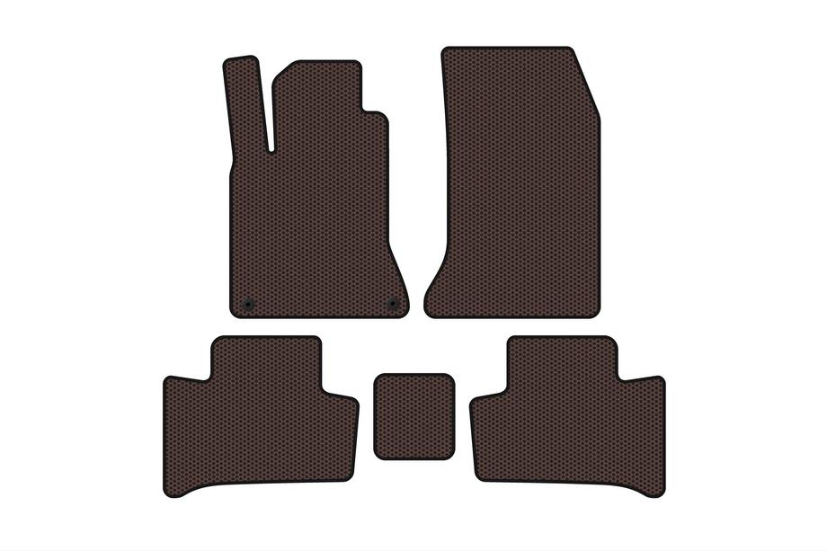 Mercedes B-class W246 2011-2018 Gummimatten Carsuit (2015-2018, Braun) Image