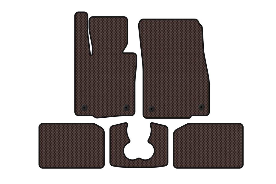 Mini Cooper F55/56/57 2014-2023 Gummimatten Carsuit (für S F55, 5-türig, braun) Image