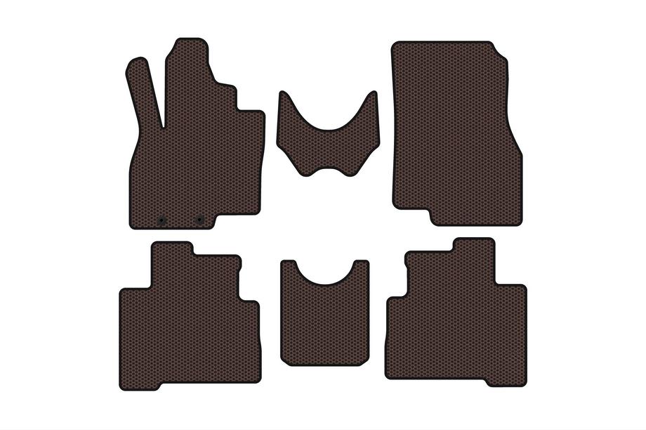 Mitsubishi Grandis 2003-2011 Gummimatten Carsuit (2 Reihen, braun) Image