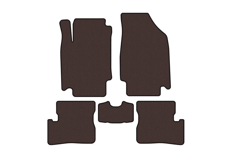 Nissan Micra K12 2003-2010 Gummimatten Carsuit (HB, braun) Image