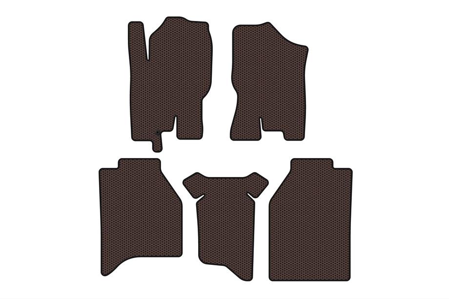 Nissan Navara 2006-2015 Gummimatten Carsuit (Ohne Boxen, Braun) Foto 1