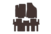 Nissan Pathfinder R52 2012-2021 Gummimatten Carsuit (2 Reihen, braun) Foto 1