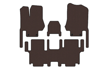 Nissan Quest 2011-2017 Gummimatten Carsuit (2 Reihen, 7-Sitzer, braun) Foto 1