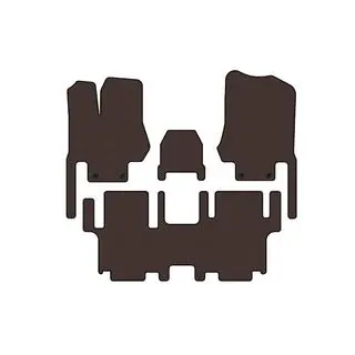 Gummimatten Carsuit (2 Reihen, 7-Sitzer, braun)