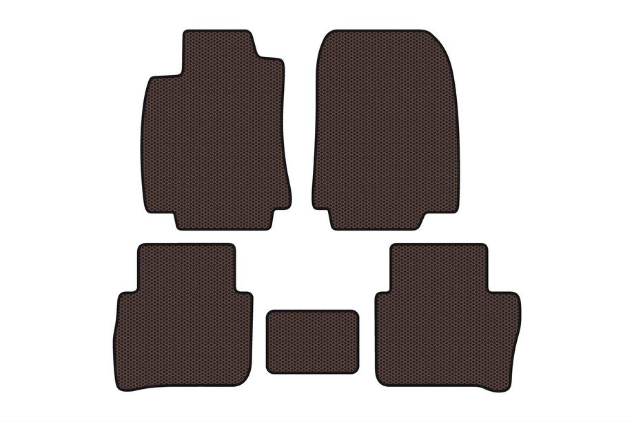 Nissan Tiida 2011-2014 Gummimatten Carsuit (HB, braun) Image