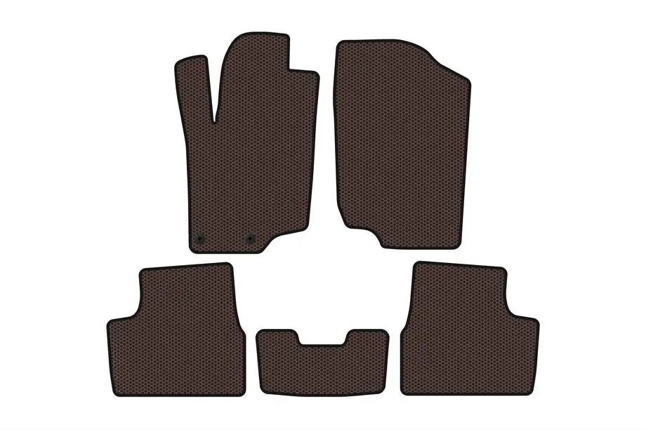 Peugeot 207 2006–2014 Gummimatten Carsuit (HB, 5-türig, braun) Image