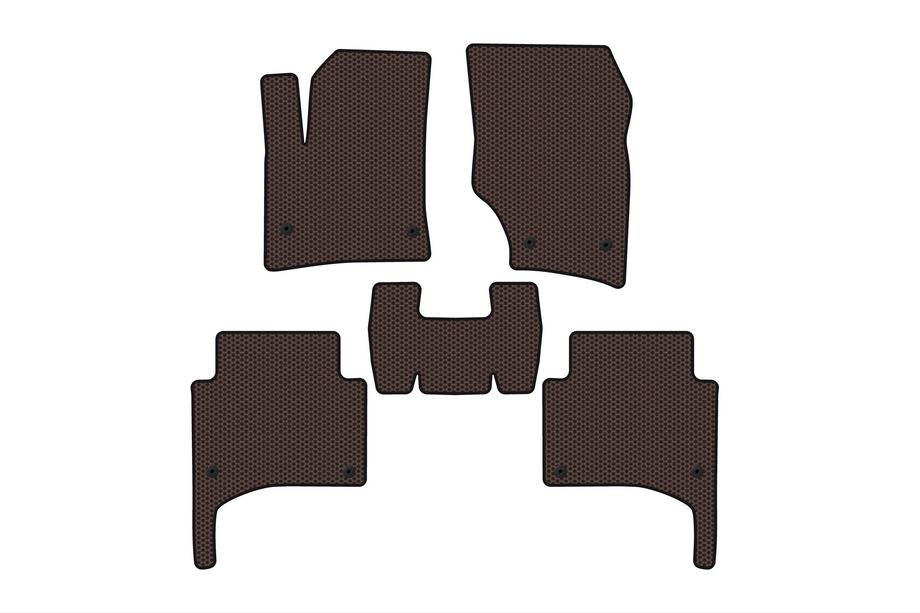Porsche Cayenne 2003–2010 Gummimatten Carsuit (Braun) Image