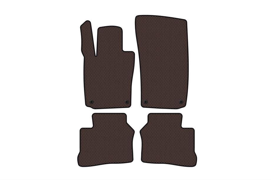 Porsche Panamera 2009-2016 Gummimatten Carsuit (2009-2013, Coupe, 4-turig, braun) Image