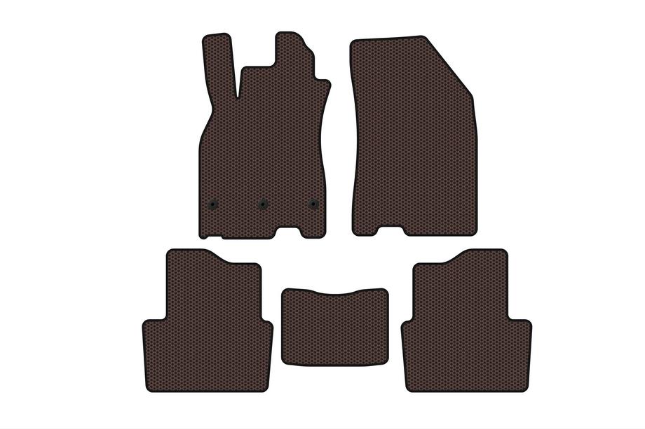 Renault Megane III 2009-2016 Gummimatten Carsuit (SD, Braun) Image