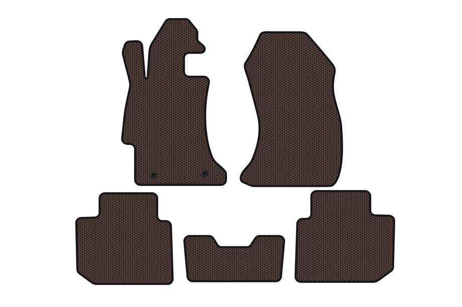 Subaru Impreza 2011-2016 Gummimatten Carsuit (SD, Braun) Image