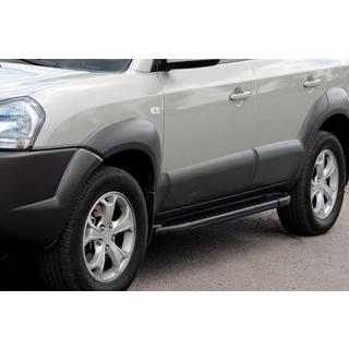 Trittbretter Allmond Black (2 Stk., Aluminium) Hyundai Tucson JM 2004- Foto 1