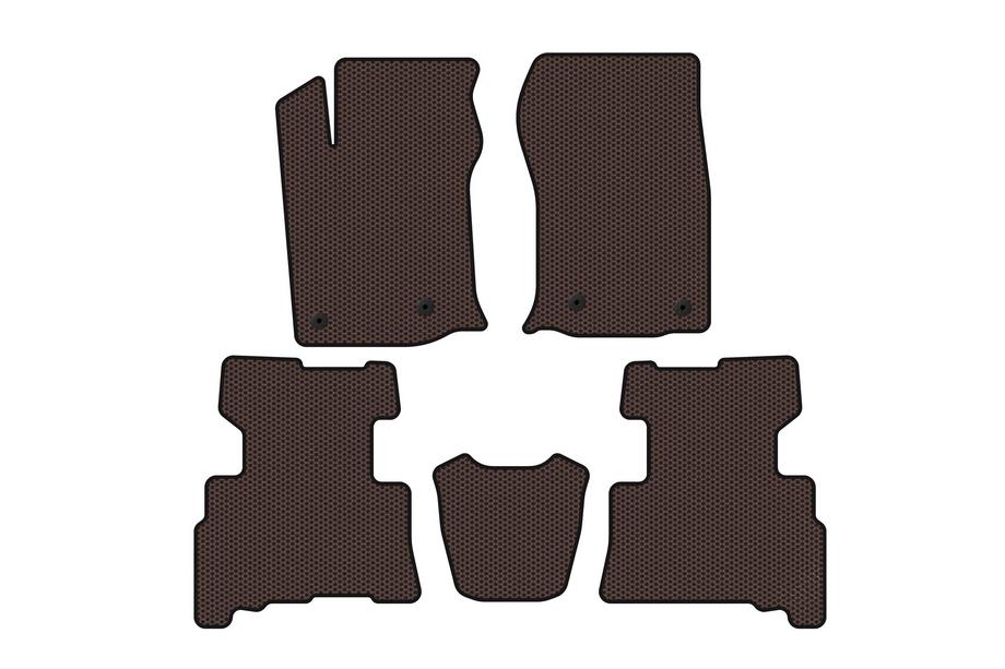 Toyota 4Runner 2009-2024 Gummimatten Carsuit (2 Reihen, 2014-2024, 7-Sitzer, braun) Image