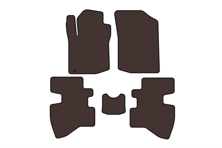 Toyota Aygo 2007-2014 Gummimatten Carsuit (2007-2009, HB, 3-Türer, braun) Foto 1