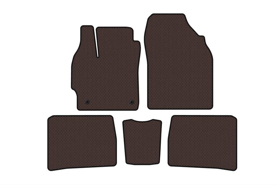 Toyota Prius 2009-2015 Gummimatten Carsuit (LB, Braun) Image