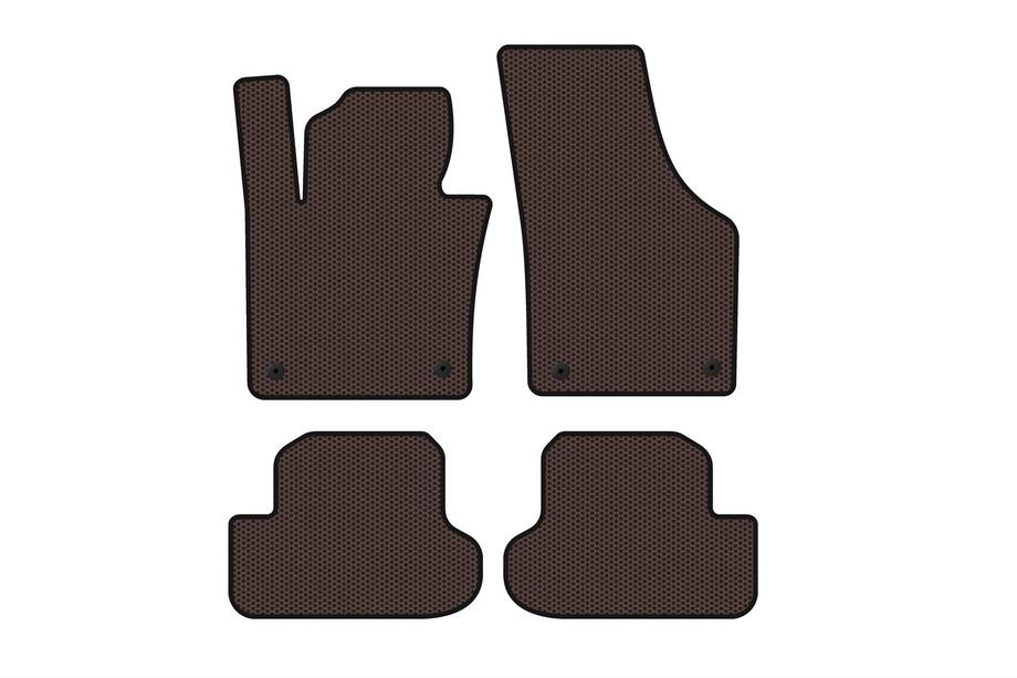 Volkswagen Beetle 2011-2015 Gummimatten Carsuit (HB, braun) Image