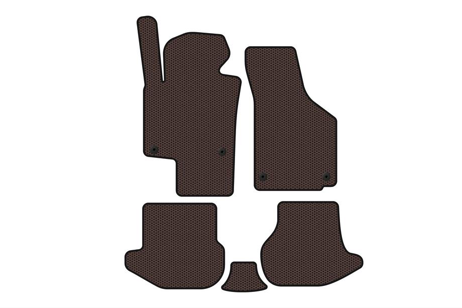 Volkswagen EOS 2006-2011 Gummimatten Carsuit (Braun) Image