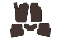 Volkswagen Polo 2001-2009 Gummimatten Carsuit (HB, 3/5-türig, braun) Foto 1