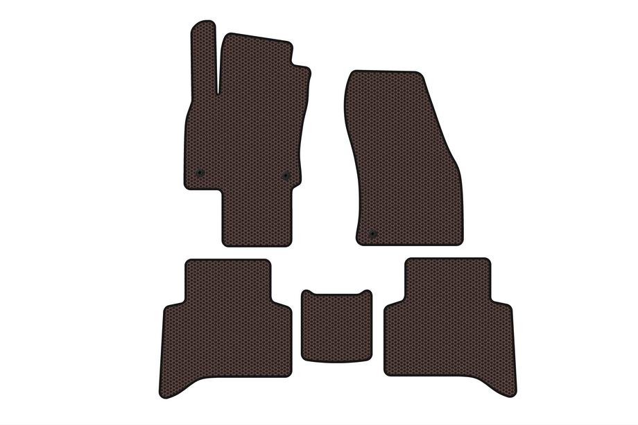 Volkswagen Touran 2015- Gummimatten Carsuit (5-Sitzer, braun) Image