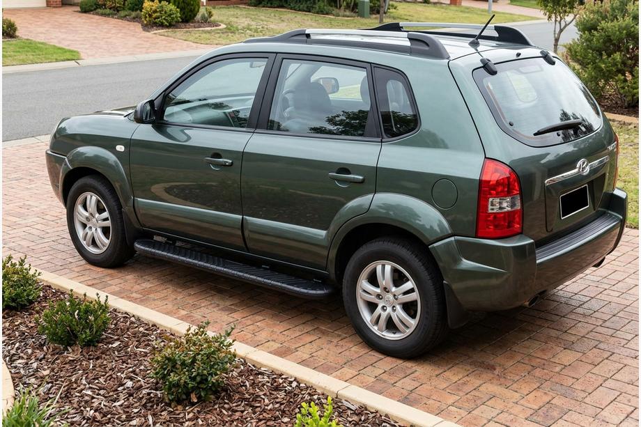 Hyundai Tucson JM 2004- Seitenschweller Bosphorus Black (2 Stk., Aluminium) Image