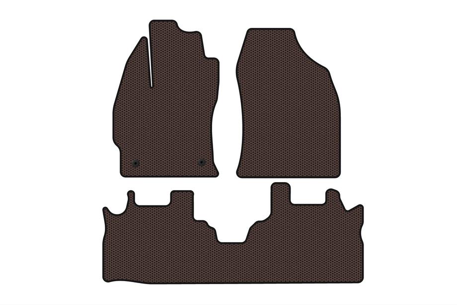 Toyota Prius Gummimatten Carsuit (2 Reihen, braun) Image
