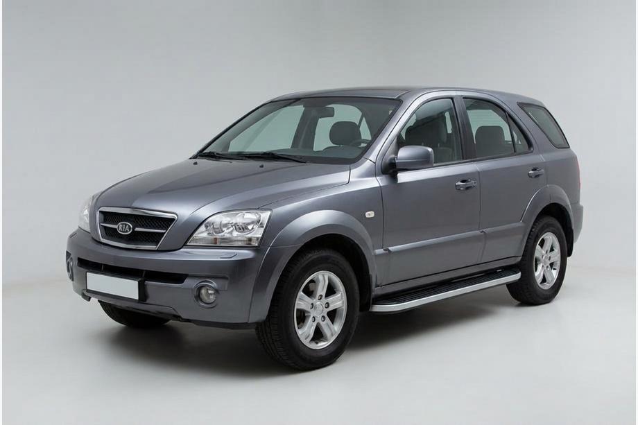 Kia Sorento I BL 2002-2009 Seitenschweller Tayga Grey (2 Stk., Aluminium) Image