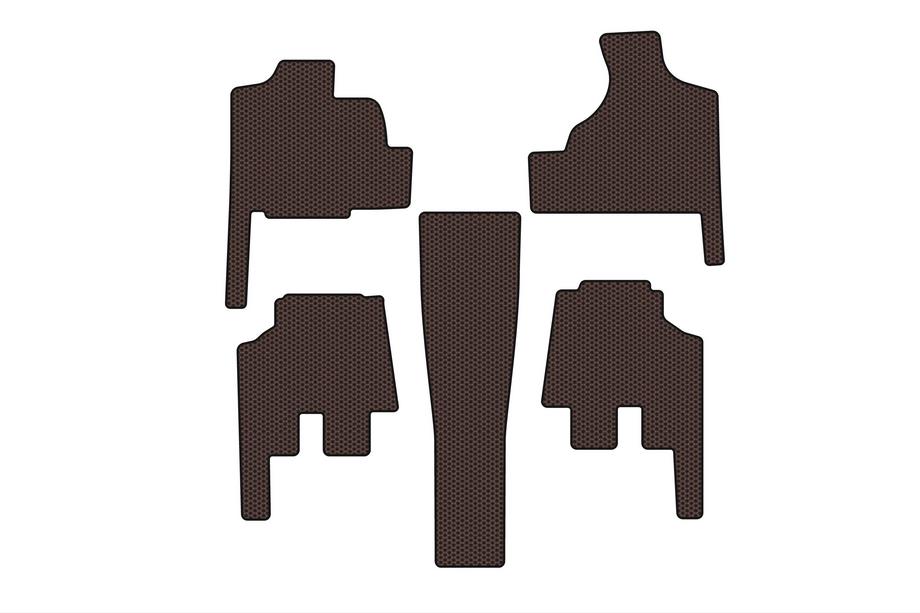 Chrysler Voyager 2001-2007 Gummimatten Carsuit (für Grand Voyager, Automatik, braun) Image