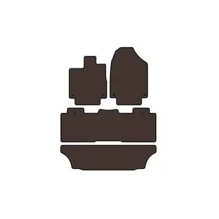 Gummimatten Carsuit (3 Reihen, braun)