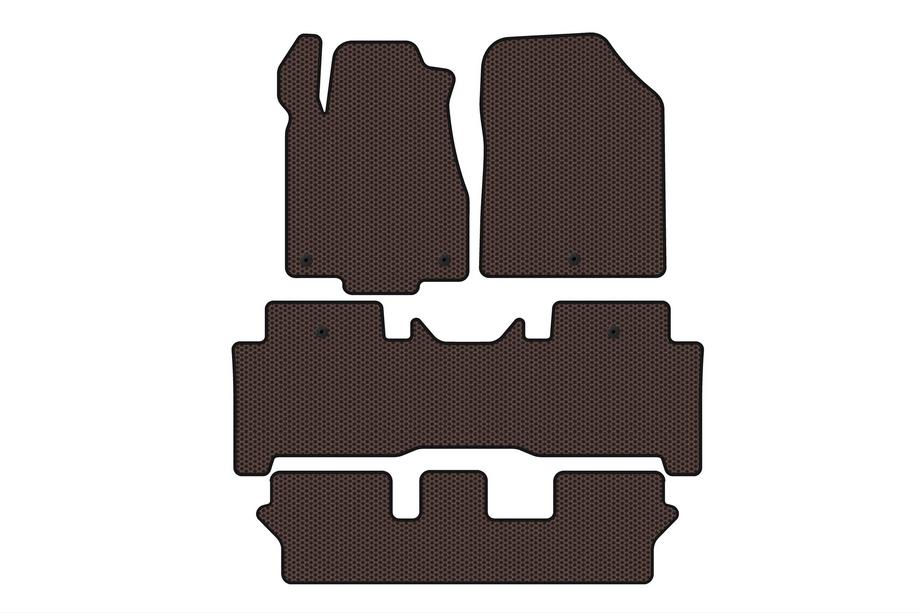 Acura MDX 2007-2013 Gummimatten Carsuit (3 Reihen, braun) Image