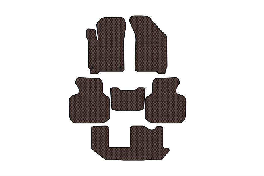 Dodge Journey 2008-2020 Gummimatten Carsuit (2011-2020, 3 Reihen, 7-Sitzer, braun) Image