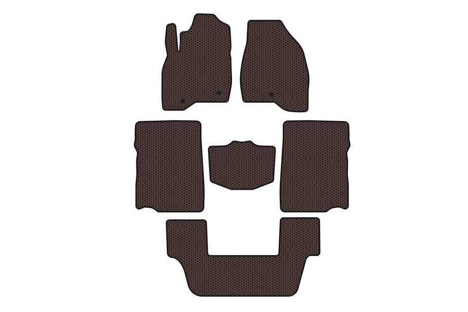 Ford Explorer 2011-2019 Gummimatten Carsuit (2017-2019, 3. Reihe, 7-Sitzer, braun) Foto 1