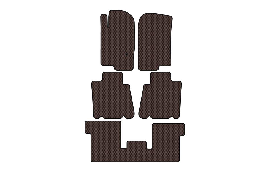 Ford Explorer 2001-2005 Gummimatten Carsuit (3 Reihen, braun) Foto 1