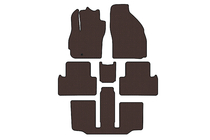 Mazda 5 2005-2009 Gummimatten Carsuit (3 Reihen, 7-Sitzer, braun) Foto 1