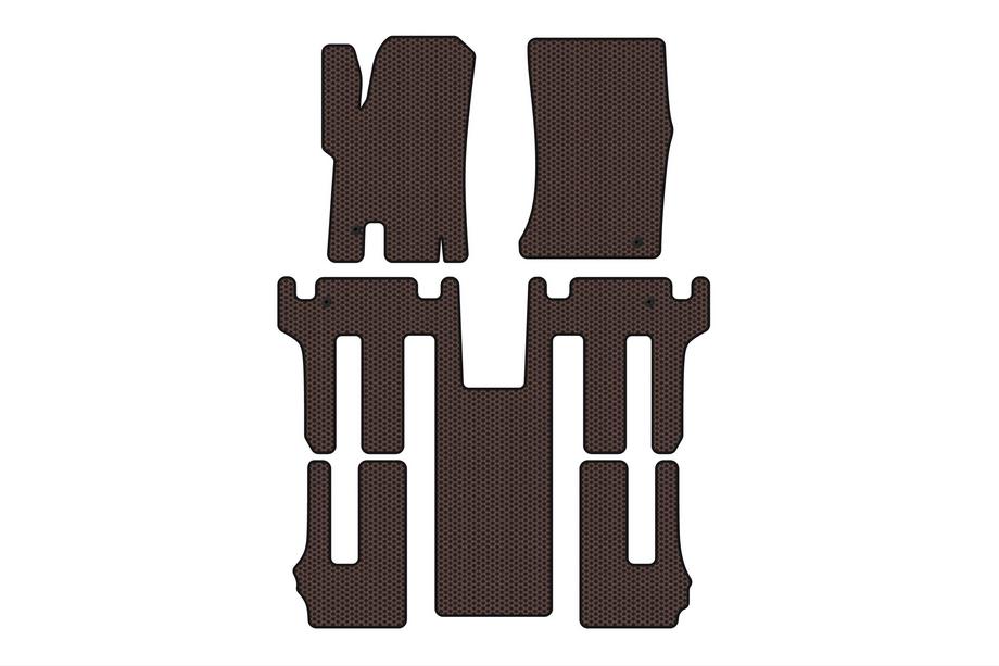 Ssang Yong Rodius Gummimatten Carsuit 2004-2008 (3 Reihen, braun) Image