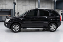 Kia Sportage 2004-2010 Seitenschweller Line (2 Stk., Aluminium) Foto 1