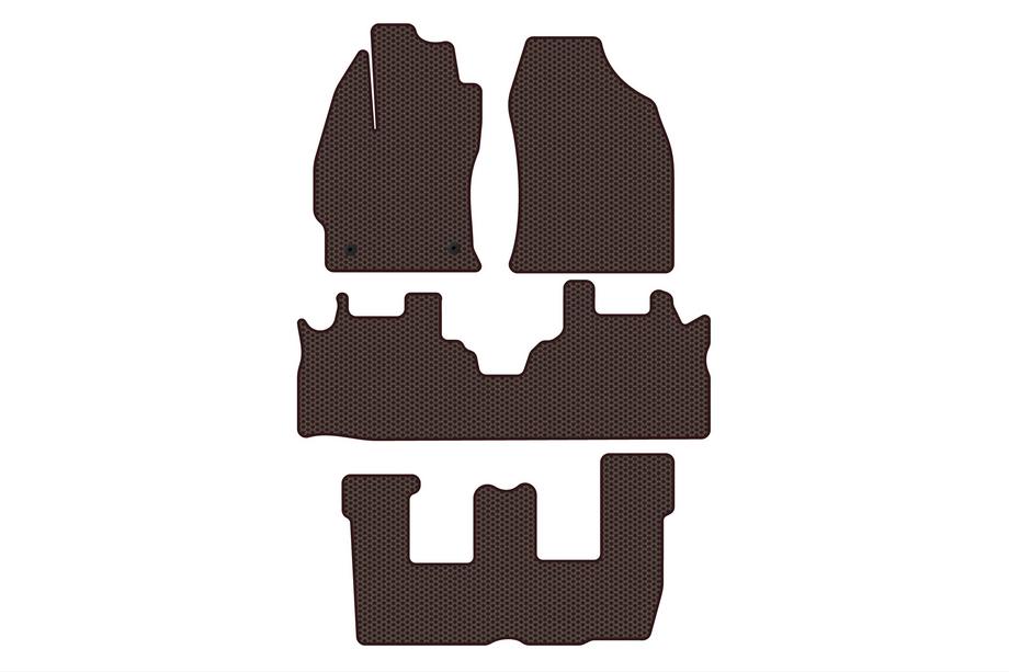 Toyota Prius Gummimatten Carsuit (3 Reihen, braun) Image